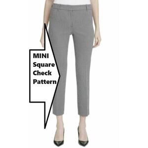 Calvin Klein Pants Womens 16 Ankle Crop Mini Check Comfort Stretch Fun Whimsy